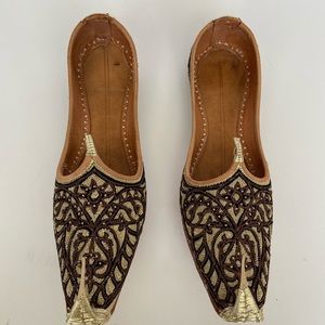Handcrafted Moorish Arabian Embroidered Slippers